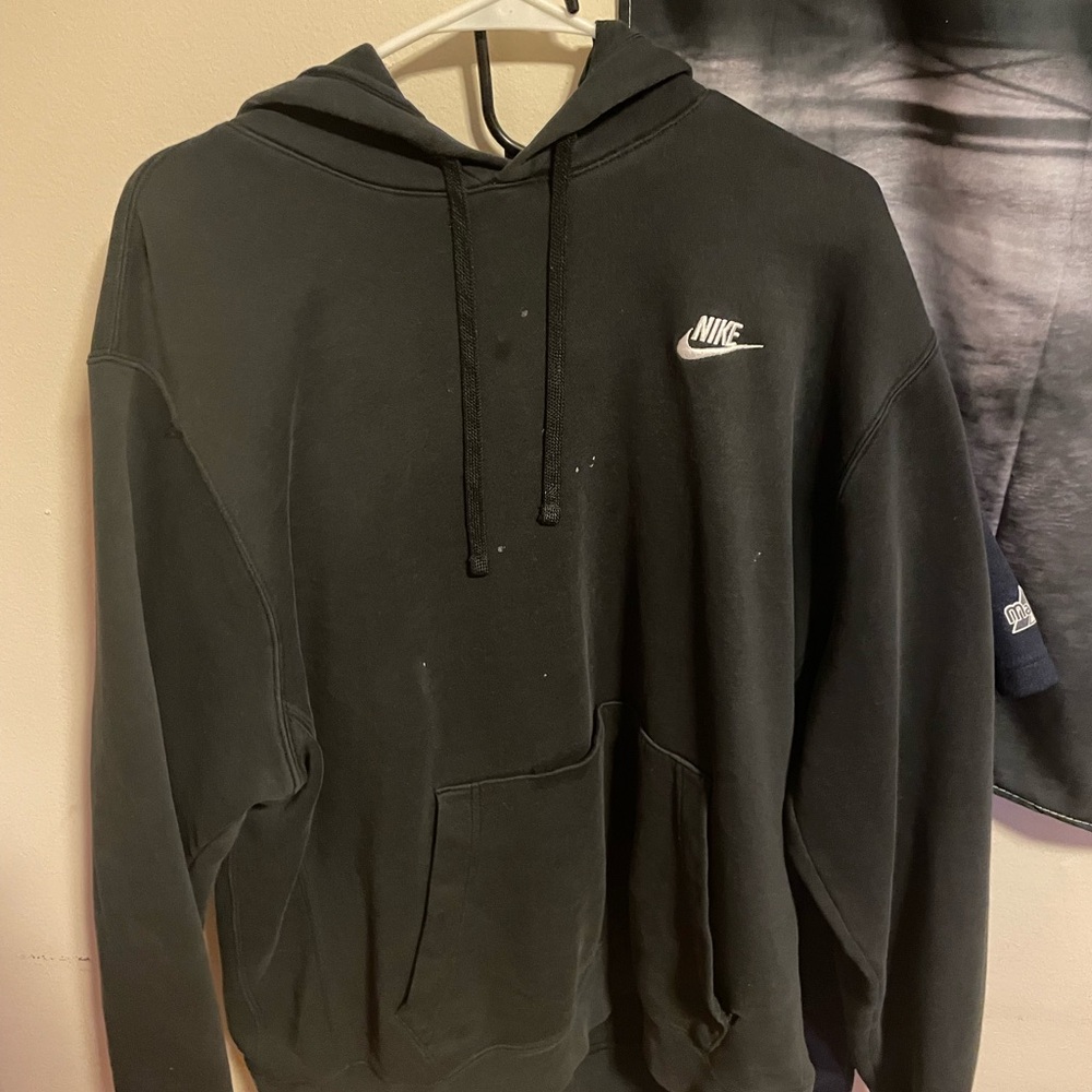 Nike Black Hooded Pullover Sweatshirt